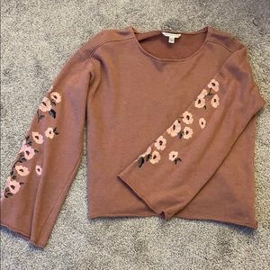 long sleeve, rose blouse